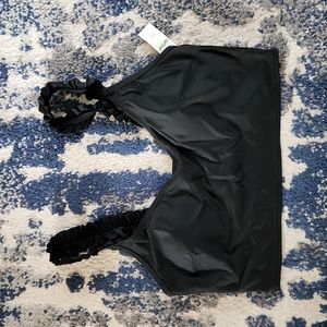 NWT Black Aerie bikini top, size large